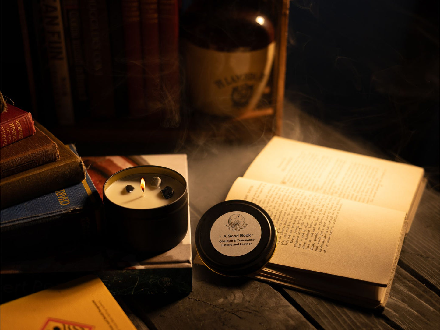 A Good Book Candle